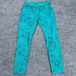 Icebreaker Women Merino 200 Oasis Thermal Leggings Base Layer Teal Size Medium